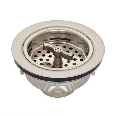 3-1/2" Wing Nut Basket Strainer