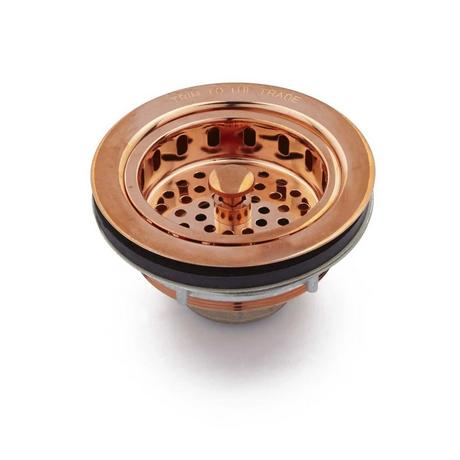 3-1/2" Kitchen Sink Basket Strainer - Brushed Nickel