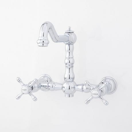 Delilah Wall-Mount Faucet - Cross Handles