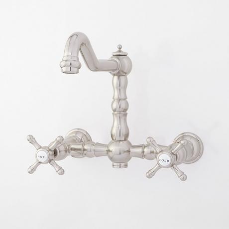 Delilah Wall-Mount Faucet - Cross Handles