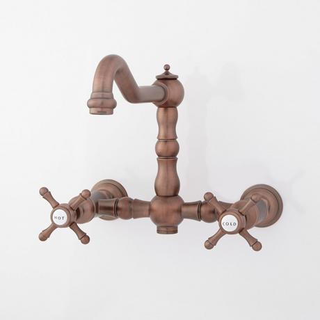 Delilah Wall-Mount Faucet - Cross Handles