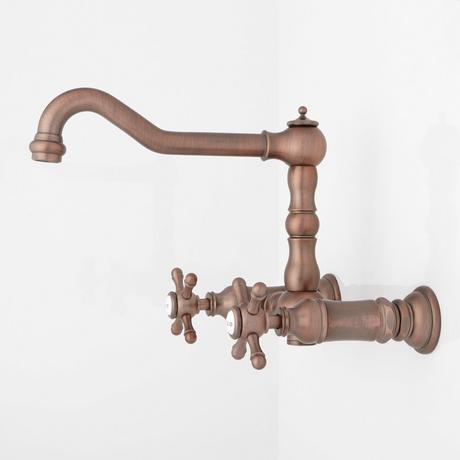 Delilah Wall-Mount Faucet - Cross Handles