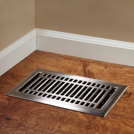 Contemporary Steel Floor Register