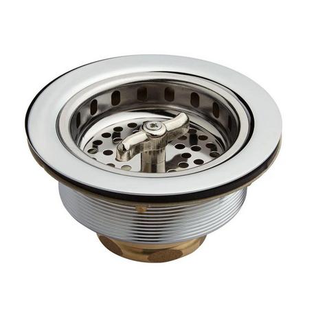 3-1/2" Wing Nut Basket Strainer