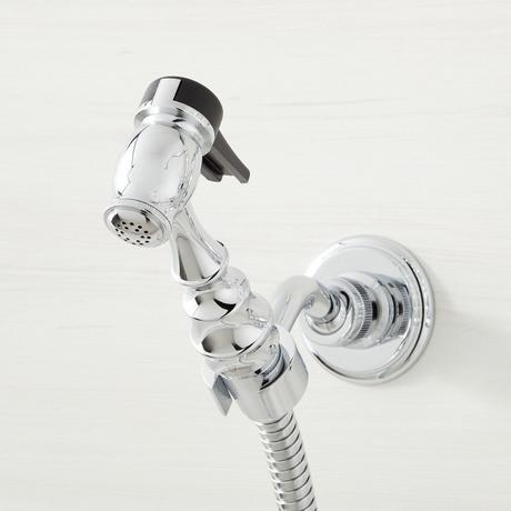 Felicity Wall-Mount Kitchen Faucet with Side Spray
