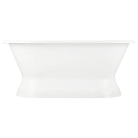 60" Henley Cast Iron Double-Ended Pedestal Tub  - 7" Rim Holes