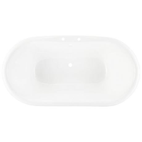 60" Henley Cast Iron Double-Ended Pedestal Tub  - 7" Rim Holes