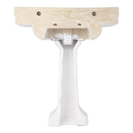 30" Cierra Porcelain Pedestal Sink