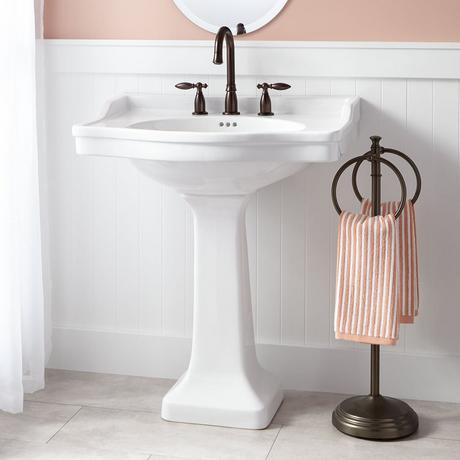 30" Cierra Porcelain Pedestal Sink