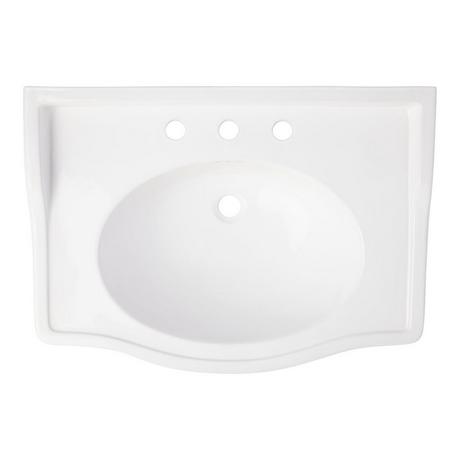 30" Cierra Porcelain Pedestal Sink