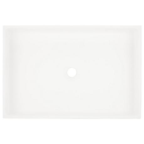 24" Cosima Rectangular Matte Solid Surface Vessel Sink