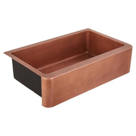 36" Fiona Hammered Copper Farmhouse Sink
