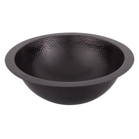 Alena Hammered Copper Drop-In Sink - Dark Antique - Certified