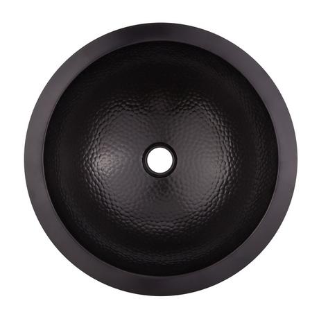 Alena Hammered Copper Drop-In Sink - Dark Antique - Certified