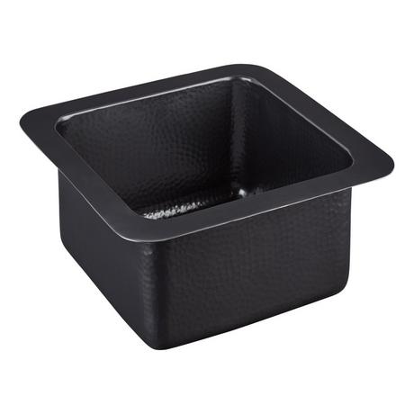 15" Merrick Dark Antique Hammered Copper Sink