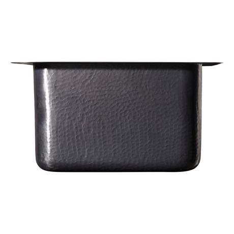 15" Merrick Dark Antique Hammered Copper Sink