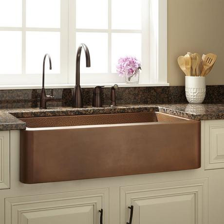 36" Raina Copper Farmhouse Sink
