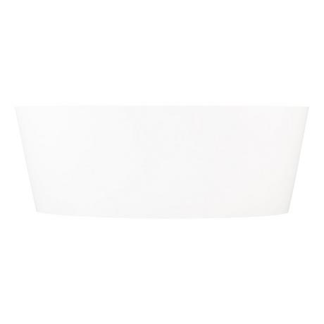 63" Lesa Solid Surface Freestanding Tub - Matte Finish