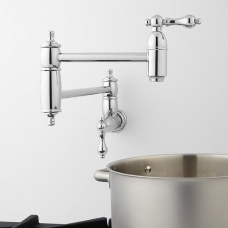 Augusta Retractable Wall-Mount Pot Filler