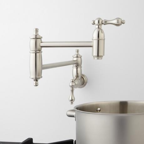 Augusta Retractable Wall-Mount Pot Filler