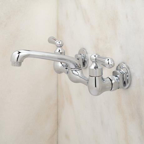 Wall-Mount Faucet with Variable Centers - Chrome