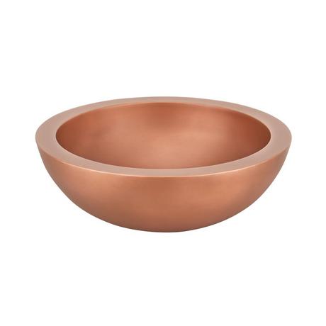 18" Burgan Double-Wall Copper Vessel Sink