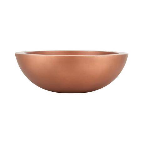 18" Burgan Double-Wall Copper Vessel Sink