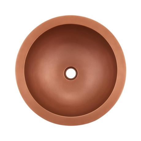 18" Burgan Double-Wall Copper Vessel Sink