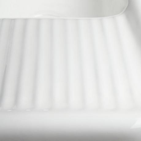 42" Cast Iron Wall-Hung Kitchen Sink With Drainboard