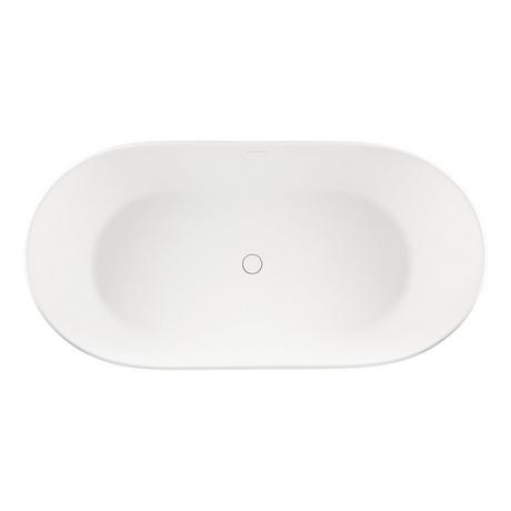 56" Winifred Solid Surface Freestanding Tub