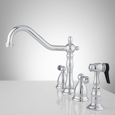 Helena Widespread Kitchen Faucet with Side Spray