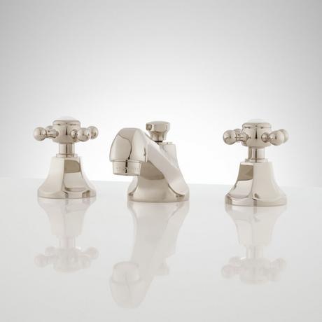 New York Widespread Bathroom Faucet - Contemporary Cross Handles