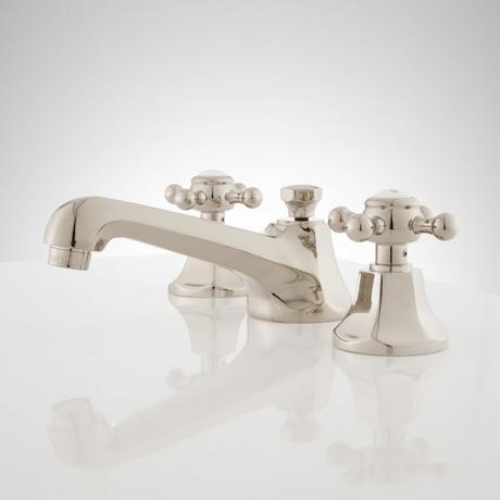 New York Widespread Bathroom Faucet - Contemporary Cross Handles