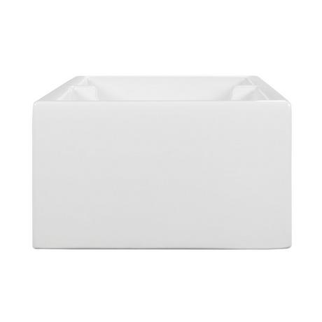 39" Risinger Double-Bowl Fireclay Farmhouse Sink - White