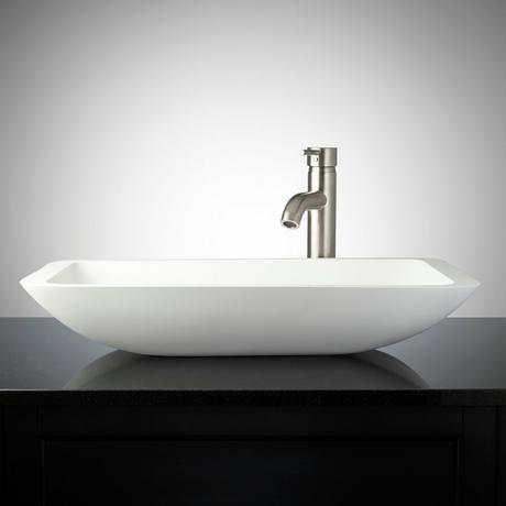 Canopus Matte Solid Surface Vessel Sink