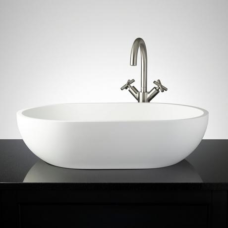 Atria Matte Solid Surface Vessel Sink