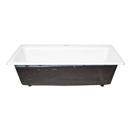33" Palazzo Cast Iron Drop-In Kitchen Sink - White