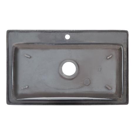 36" Frattina Cast Iron Drop-In Kitchen Sink - White