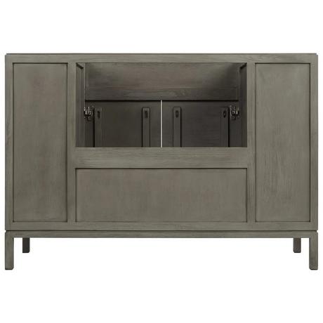 48" Becker Teak Vanity for Rectangular Undermount Sink - Gray Wash