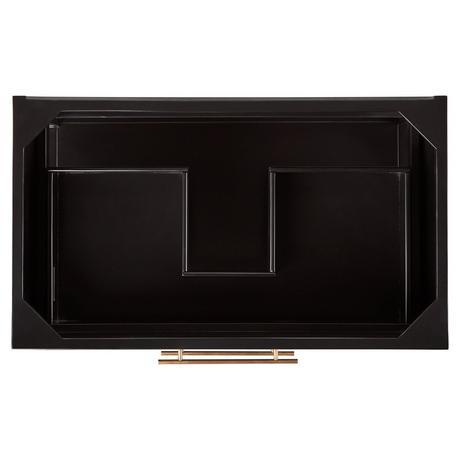 36" Robertson Console Vanity for Rectangular Undermount Sink - Black