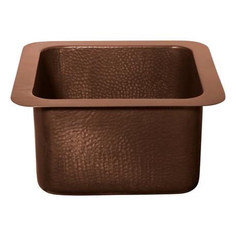 15" Merrick Hammered Copper Sink - Antique Copper