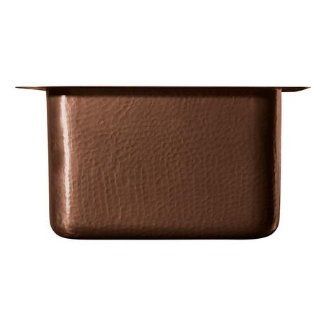 15" Merrick Hammered Copper Sink - Antique Copper