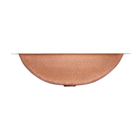 Rectangular Hammered Copper Undermount Sink
