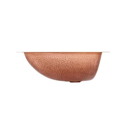 Rectangular Hammered Copper Undermount Sink