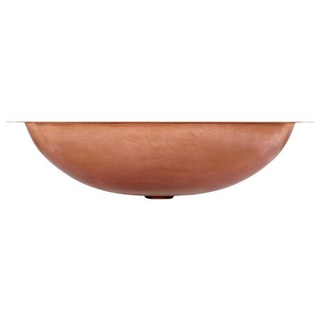 Undermount Rectangular Copper Sink - Smooth - Antique Copper Patina