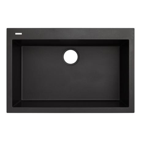 30" Holcomb Drop-In Granite Composite Sink - Black