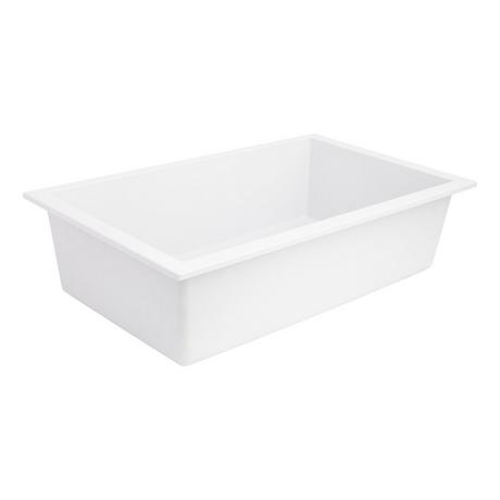 30" Holcomb Undermount Granite Composite Sink - Cloud White