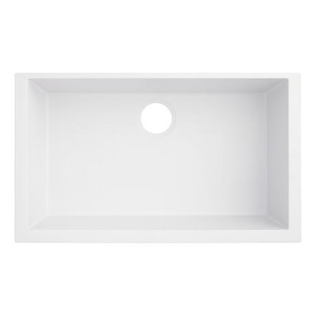 30" Holcomb Undermount Granite Composite Sink - Cloud White