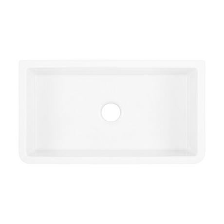 33" Grigham Fireclay Farmhouse Sink - White