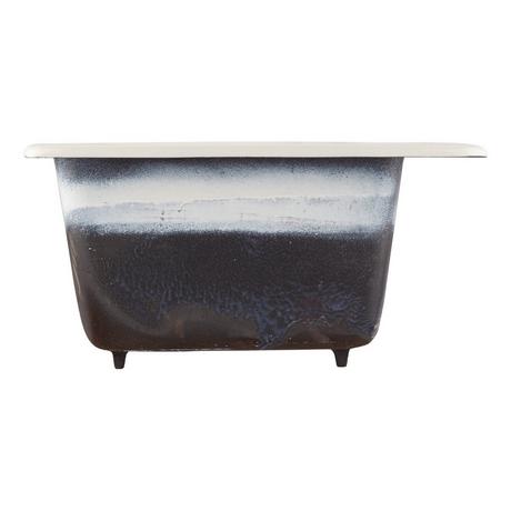 43" Selkirk Double-Bowl Cast Iron Drop-in Kitchen Sink - 8" Widespread - Biscuit